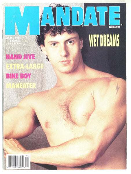 Mandate 1991 David, Naakkve, Mavety Media 98pgs Beefcake Hunks Gay Pinup Magazine M26245