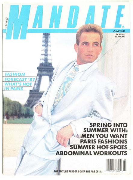 Mandate 1987 Kristen Bjorn, Malexpress Studio 98pgs Vintage Gay Pinup Magazine M26248
