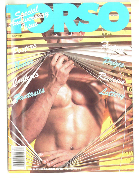 Torso 1987 Kristen Bjorn, Maxx Studio 100pgs Gay Beefcake Physique Pinup Magazine M26254