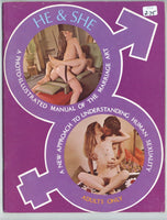 He & She: A Photo-Illustrated Manual Of The Marriage Art, Parisian Press 48pg Hippie Sex Magazine M26341