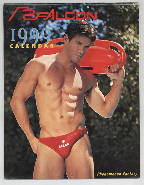 Falcon Studios 1999 Eric Hanson, Jeff Palmer, Ken Ryker 28pgs Gay Physique Calendar M26402