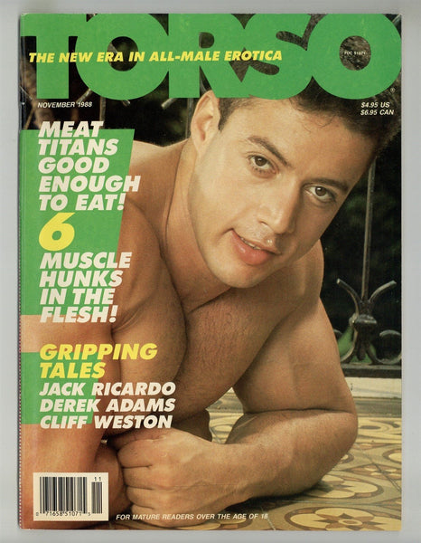 Torso 1988 Kristen Bjorn, Maxx Studio, Terry Studio 100pgs Gay Pinup Magazine M26408