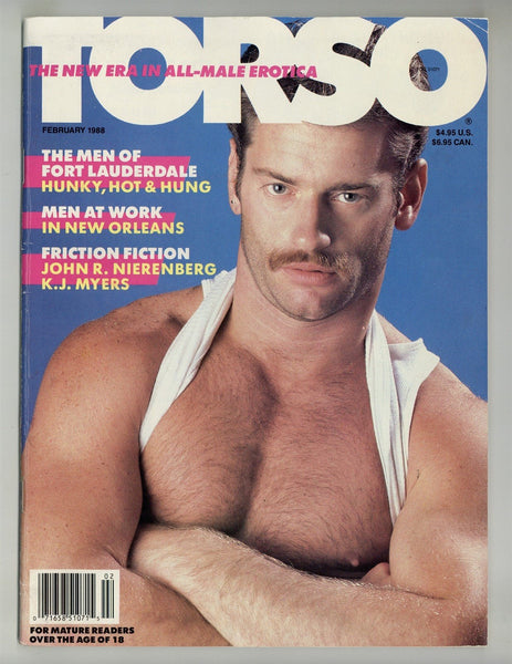 Torso 1988 Kristen Bjorn, David 100pgs Gay Beefcake Hunks Pinup Magazine M26427