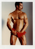 Pat Webb/Joe Paducah Serious Stare 1997 Colt Studios Hairy Hunk 5x7 Jim French Gay Nude Photo J11064