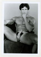 Keith Warlock 1986 Serious Stare Flirty Colt Studios 5x7 Jim French Gay Nude Photo J11076