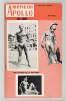 American Apollo #1 1958 Athletic Beefcake Hunks New World Enterprises 26pgs Gay Magazine M26496