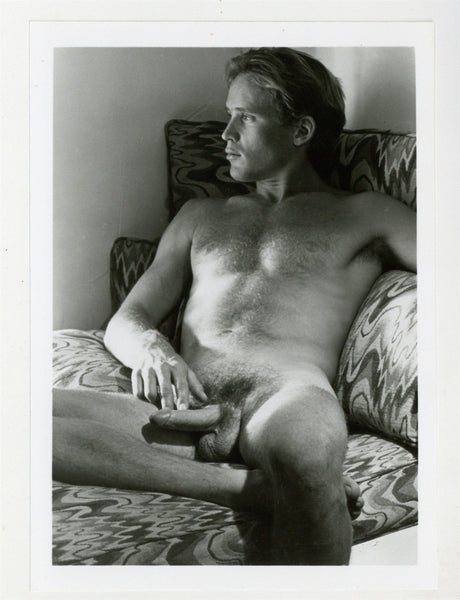 Clyde Wallace 1980 Dreamy Beefcake Hunk Colt Studios 5x7 Jim French Gay Nude Photo J11098