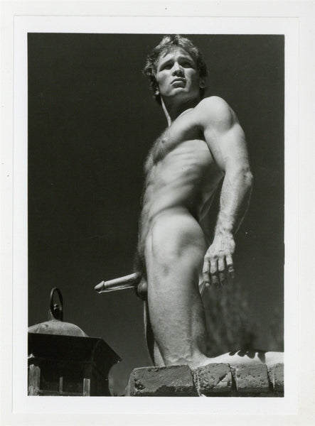 Clyde Wallace 1980 Slim Build Hairy Chest Colt Studios 5x7 Jim French Gay Nude Photo J11094