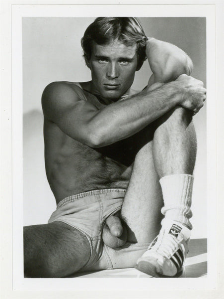 Clyde Wallace 1980 Sexy Stare Colt Studios 5x7 Jim French Beefcake Gay Nude Physique Photo J11097