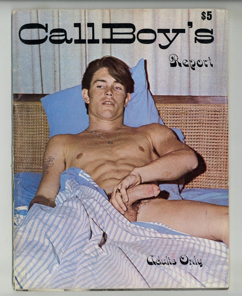 Call Boy's Report 1974 Bad Boy Tattooed Hung Hunks 40pgs Parisian Press Vintage Magazine  M26638