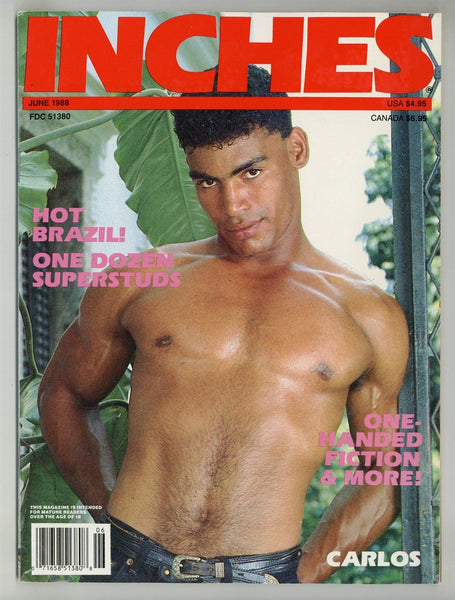 Inches 1988 Ray Zane, Kristen Bjorn, David Malone 100pgs Catalina Gay Pinup Magazine M26706