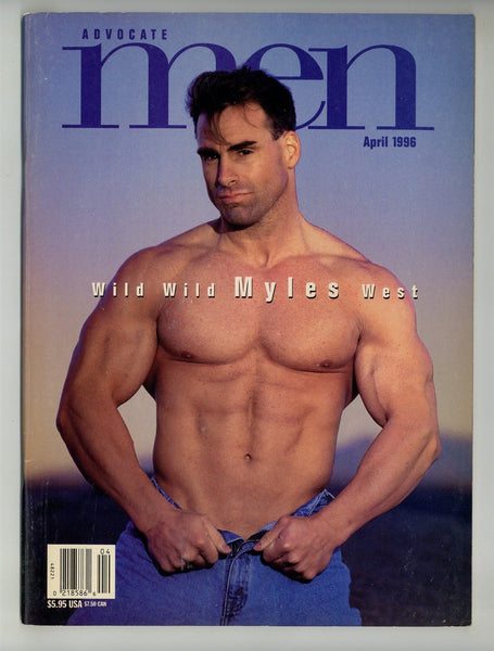Advocate Men 1996 Myles West Linden Davidson 90pg Dart Davis Gay Magazine M26777