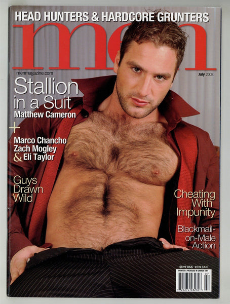 Men 2008 Matthew Cameron, Marco Chancho, Eli Taylor 74pgs Gay Pinup Magazine M26786