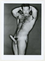 Peter Stride 1986 Colt Studio Serious Hairy Chest Beefcake Sexy Stare 5x7 Jim French Gay Nude Photo J11132