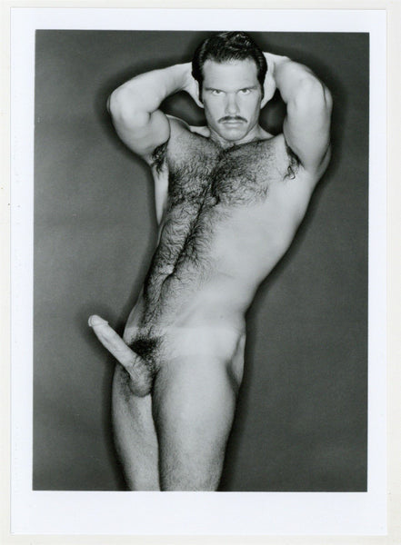 Peter Stride 1986 Colt Studio Serious Hairy Chest Beefcake Sexy Stare 5x7 Jim French Gay Nude Photo J11132