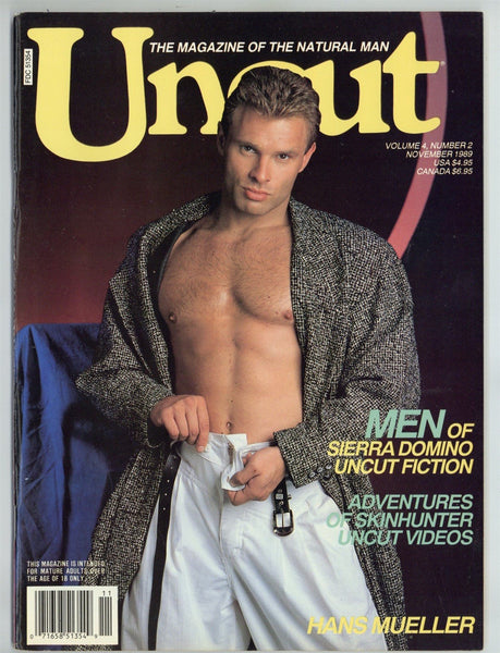 Uncut 1989 Ray Love, Hans Mueller, Falcon Studio 84pgs Sierra Domino Gay Pinup Magazine M26995