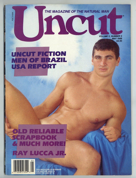 Uncut 1988 Ray Lucca Jr, Tony Davis, Jon Eden, David 84pgs Old Reliable Gay Magazine M26996