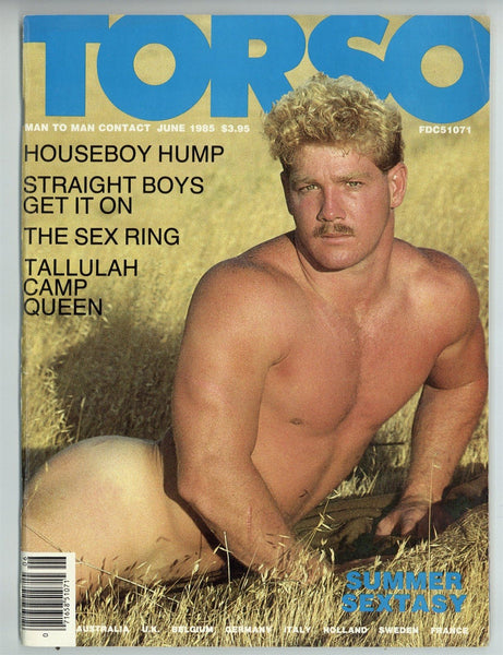 Torso 1985 Eagle Studios, Richard Morgan, Hot Video 100pg Gay Magazine M28025