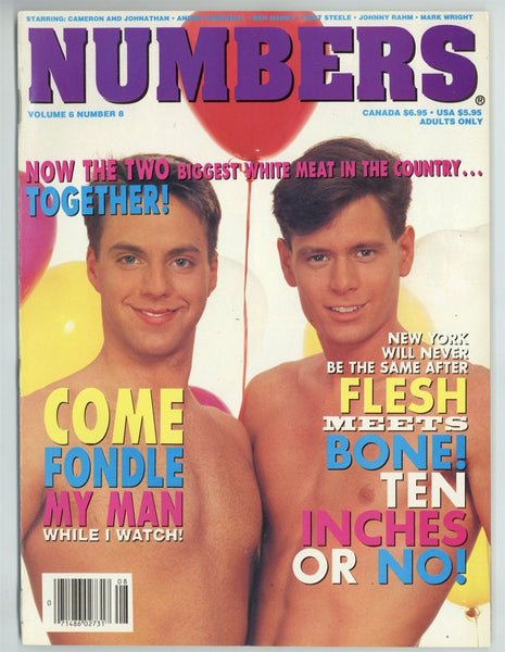 Numbers 1994 Mark Wright, Jim Wigler, Ben Hardy, David 100pg Gay Magazine M28033