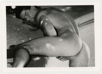 Mike Timber 1994 Sexy Flirty Beefcake Hunk RIP Colt Studio 5x7 Jim French Gay Nude Photo J11163