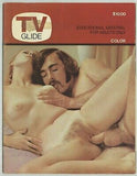 TV Glide 1970  John Holmes TV Guide Porn Parody 48pg Hard Hippie Sex M4626
