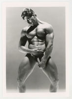 Cal Sinclair 1989 Gorgeous Muscular Built Beefcake Colt Studio 5x7 Jim French Gay Nude Photo J11175