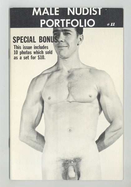 Male Nudist Portfolio #11 Vintage Beefcake Pinup Magazine 1967 GVA Productions 32pg Gay Physique Homophile Movement LGBT M28143