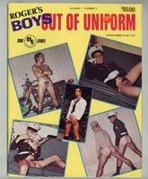 Roger's Boys Out Of Uniform 1984 Nude Army, Navy Marines & Police Beefcakes 48pgs Mavety Media Gay Magazine M28181