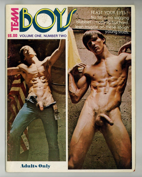 Team Boys 1974 Athletic Physique Hunks 48pgs Vintage Gay Magazine, Team Publishing, Mike Tennis M28182