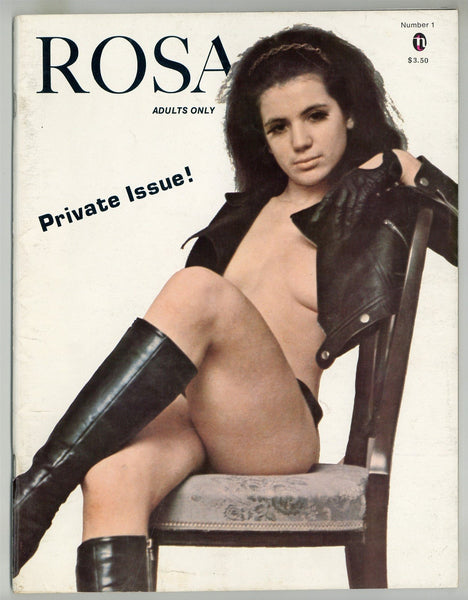 Rosa V1#1 Gorgeous Unshaven Hairy Women 1972 Nude Female Magazine 72pg Dominion Publishing, Hollywood M28187