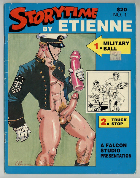 Storytime By Etienne #1 Military Ball/Truck Stop 1985 Erotic Art 52pgs Falcon Studio Gay Comic Magazine M28194