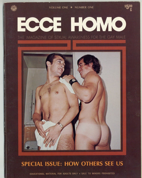 Ecce Homo 1973 Teddy Boy Beefcakes 64pgs Academy Press Vintage Gay Magazine M28203