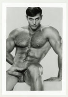 John Pruitt 1988 Hairy Chest Built Beefcake Colt Studios 5x7 Gay Physique Jim French Nude Photo J11184