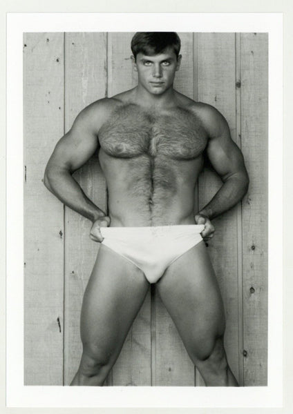 John Pruitt 1988 Hairy Chest Athletic Build Colt Studios 5x7 Gay Physique Jim French Nude Photo J11185