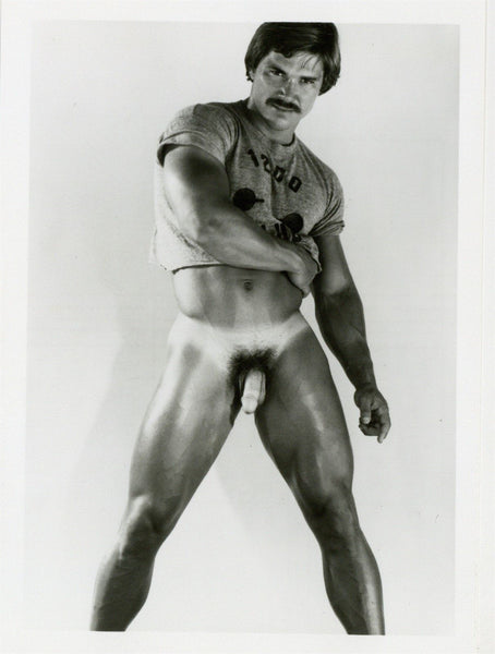 Corky Sexton 1981 Playful Beefcake Colt Studio 5x7 Jim French Vintage Gay Nude Photo J11239