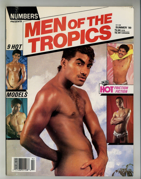 Numbers Presents Men Of The Tropics 1989 Nine Beefcake Latin Lovers 100pgs Gay Pinup Magazine M28354