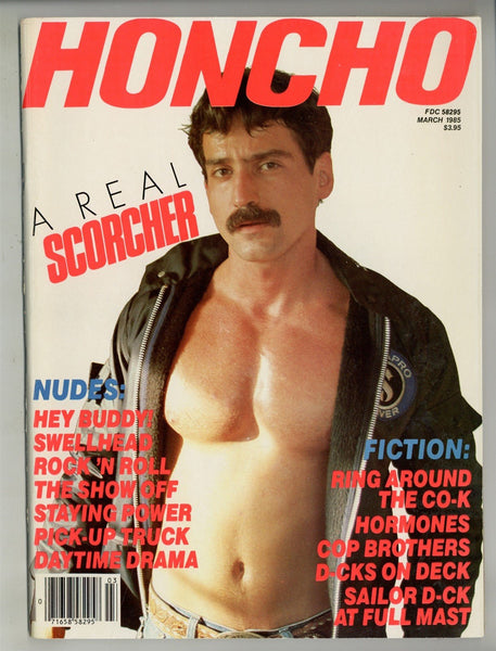 Honcho 1985 Richard Savage, Romeo, Malexpress, Graven Image, Surge Studios 98pgs Leather Gay Magazine M28368