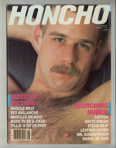 Honcho 1984 James Williams, Bob Young, Naakkve, Eagle 98pgs Beefcake Hunks Vintage Gay Magazine M28369