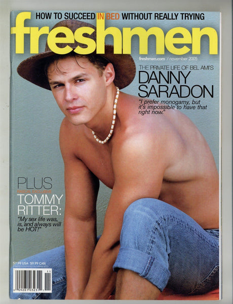 Freshmen 2005 Danny Saradon, Tony Taylor, Tommy Ritter 82pgs Gay Pinup Magazine M28493
