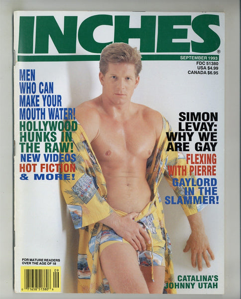Inches 1993 Johnny Utah, Romeo Castillo, Gaylord 100pgs Alex Coxe, Johnny Utah, Catalina Gay Magazine M28594