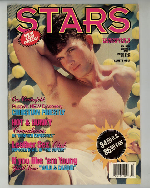 Stars 1994 Christian Priestly 84pgs Video Review Military Issue, Voyer, Hand Job Gay Magazine M28603