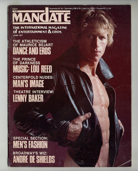 Mandate 1977 Joe Porcelli, Joe Clement, Michael O'Donnell, Ed Hart, Roy Blakely 72pgs Gay Leathermen Magazine M28605