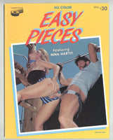 Easy Pieces 1989 Early Nina Hartley, Gorgeous Petite Brunette 68pg Gourmet Edition Porn Loop Film Magazine M28623