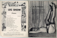 Leg Show 1963 Early Legs Fetish Magazine 72pgs Stockings, Nylons, Heels, Eric Stanton, Selbee Publishing NYC M28630