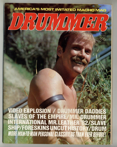 Drummer 1982 Luke Daniel, Jim Patton, Bill Ward 102pg Leathermen Vintage Gay Leather Magazine M28525