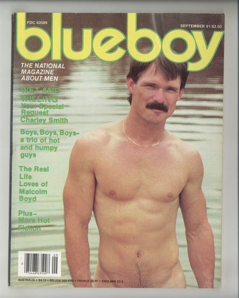 Blueboy 1981 Charley Smith, Graven Image 96pgs Buff Beefcake Gay Magazine M28694