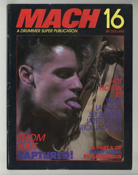 Mach #16 Desmodus 1988 Thom Katt, Zeus Studios 68pgs Larry Townsend Gay Pulp Magazine M28737
