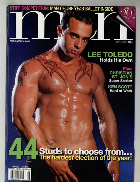 Men 2004 Lee Toledo, Christian St John 82pgs Ken Scott Gay Pinups Magazine M28792