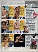 Unzipped 2004 Dean Monroe, Barrett Long, Falcon Studios 82pgs Gay Pinup Magazine M28795