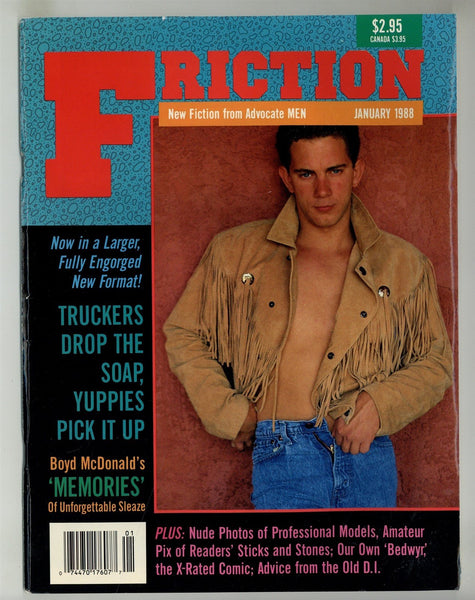 Friction 1988 Liberation Publications Boyd McDonald 68pg Vintage Gay Magazine M28798